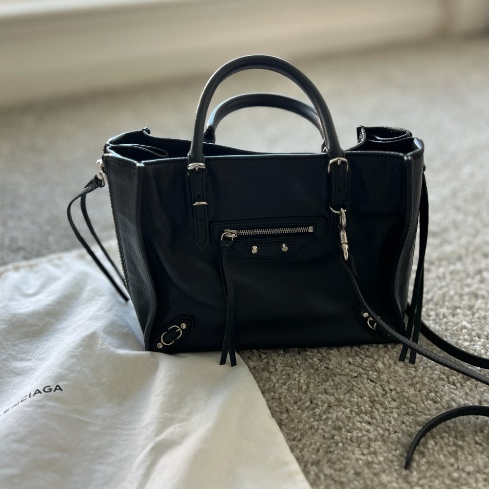 Balenciaga A4 Papier bag Black Crossbody